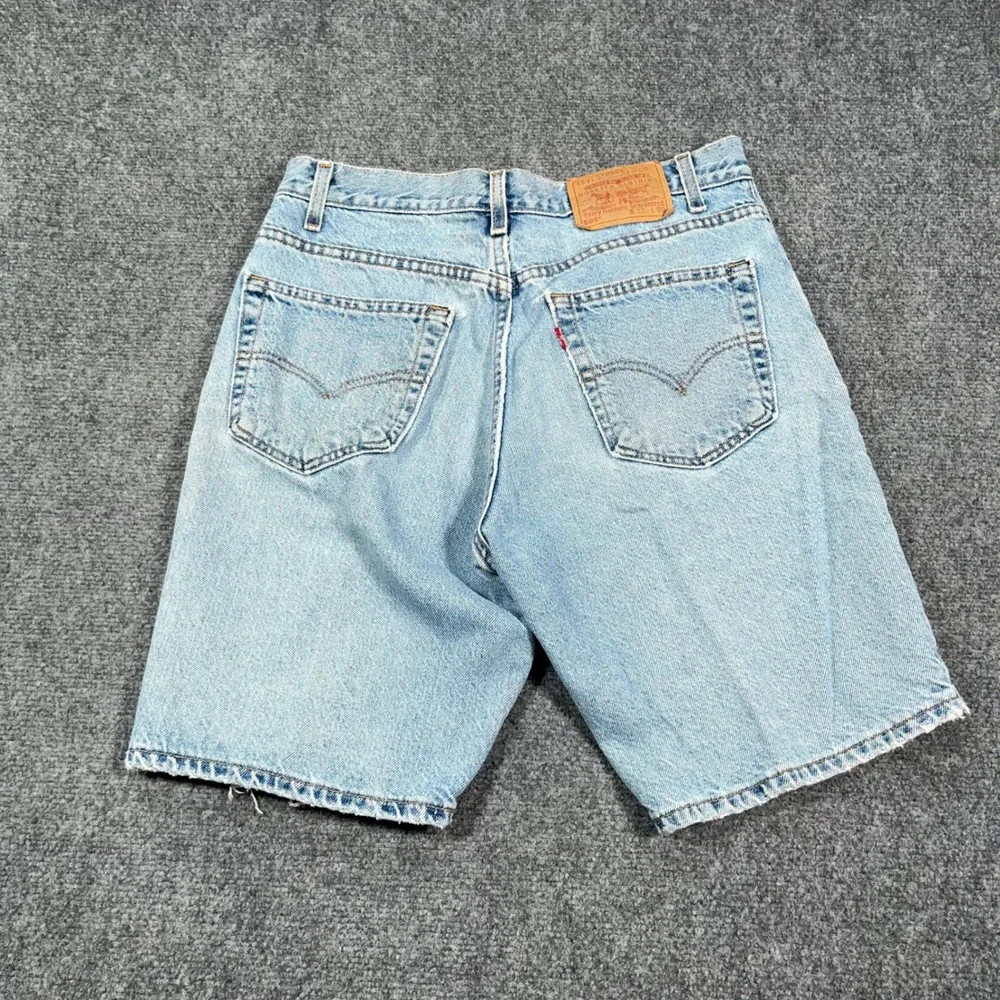 VTG '01 Levi's 505 Regular Fit Denim Shorts Mens 33 Made in USA Light Wash Dad